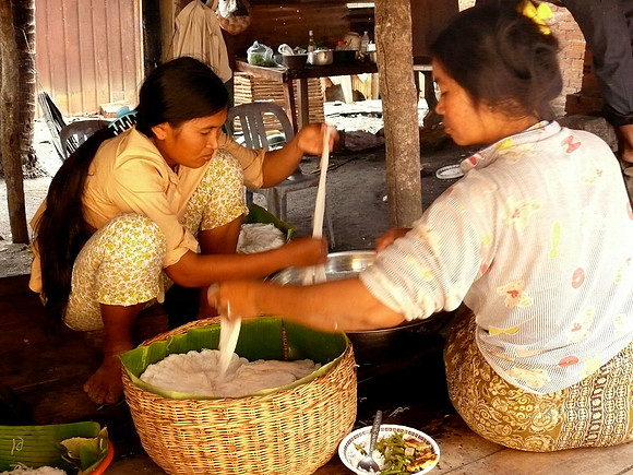 Making Rice Noodles