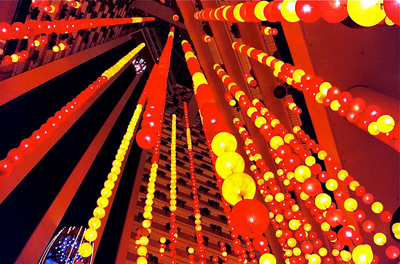Atrium Of The Pan Pacific Hotel
